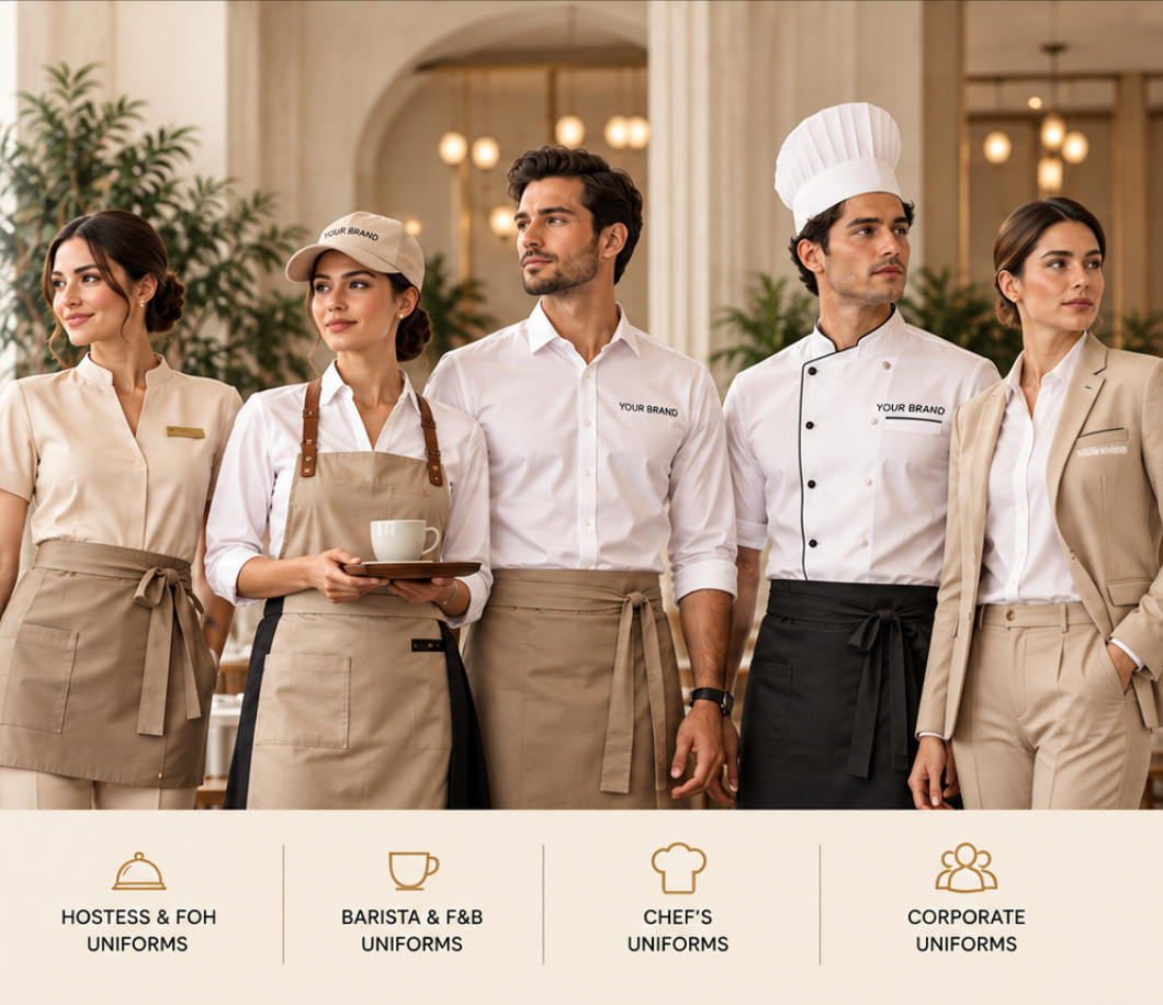Hospitality and front-of-house uniforms